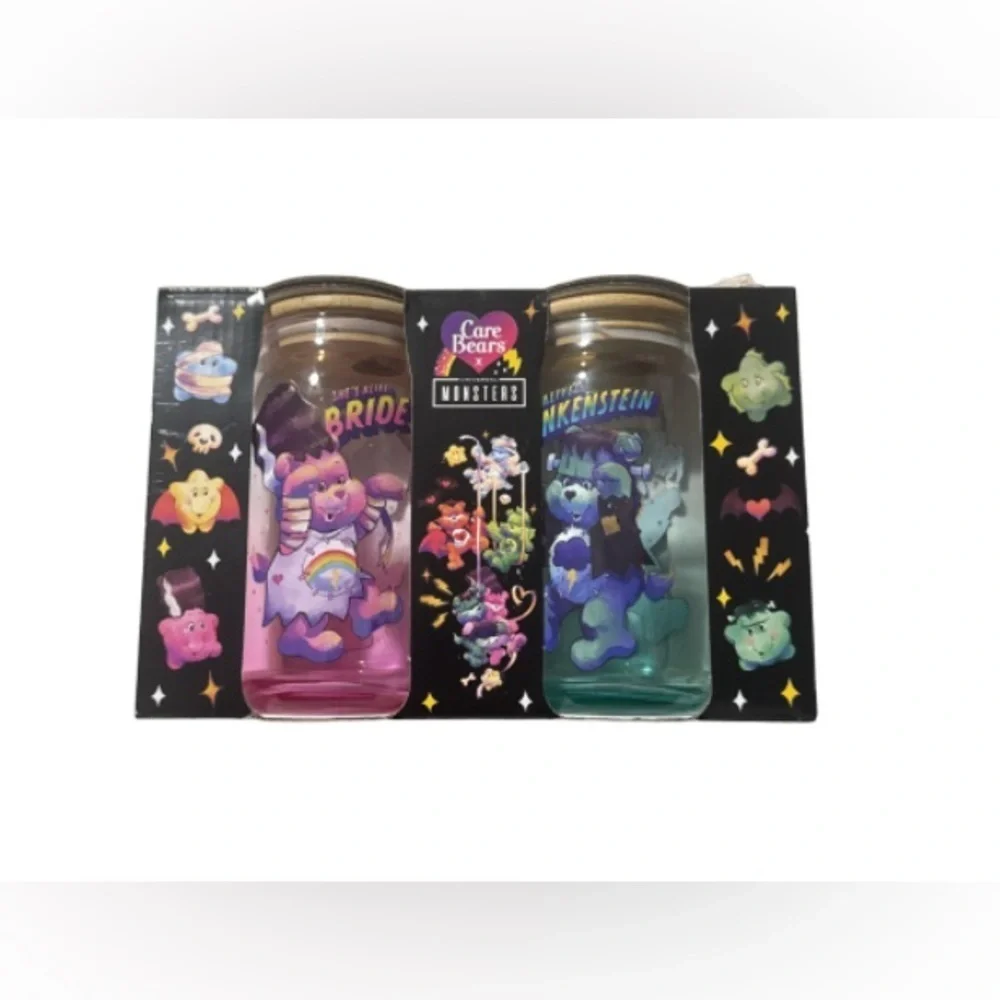 Care Bears X universal monsters glass tumbler set - Picture 2 of 5